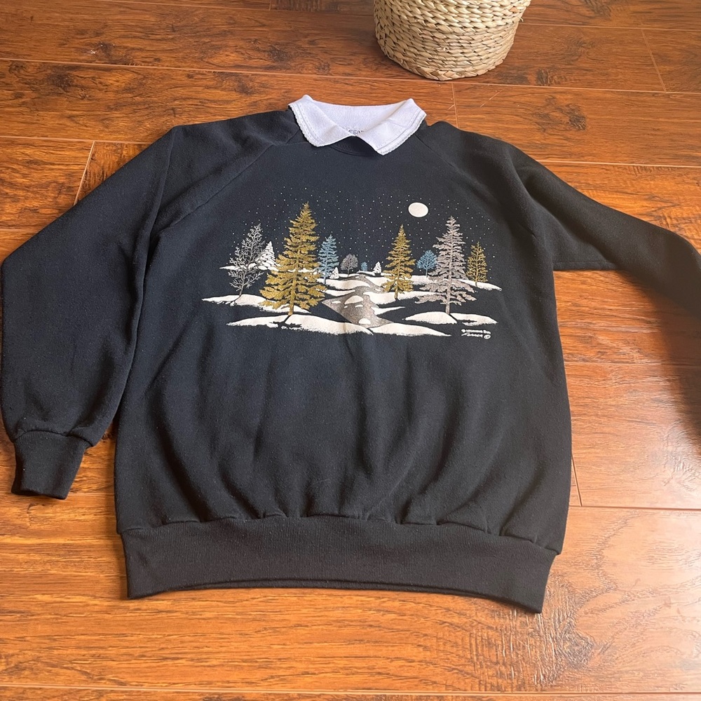 ✨Morning Sun Glittering Winter Vintage Sweatshirt ✨